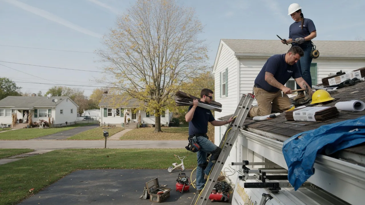 Local Roofing Contractors in Claremont, IL near me